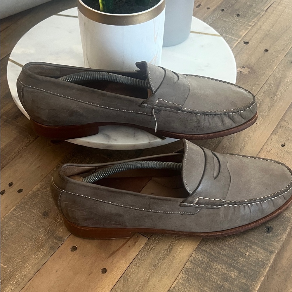 Johnston & Murphy Taupe Loafers